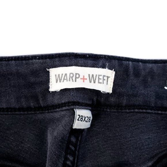 Warp + Weft JFK Skinny NYC Windsor Jean Size 28 x 28 Raw Hem Stretch - Picture 3 of 13